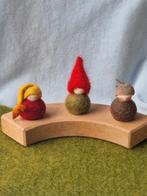 Herfst Seizoenstafel Vrije School jaarring steker vilt popje, Verzenden, Nieuw, Figuurtje(s), Wolvilt