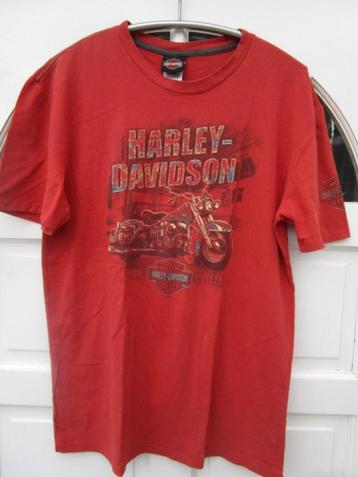 Stoer Harley Davidson shirt met print, maat L beschikbaar voor biedingen