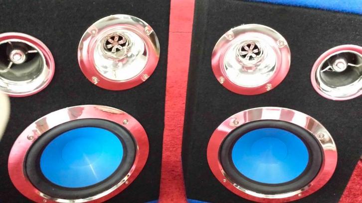 2 Luidsprekers, Audio, Tv en Foto, Luidsprekers, Zo goed als nieuw, Front, Rear of Stereo speakers, 120 watt of meer, Overige merken