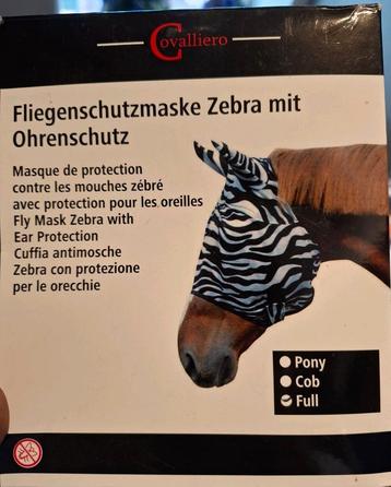 NIEUW vliegenmasker maat cob/full zebra beschikbaar voor biedingen