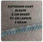 Katoenen kant - Restant - 2 cm breed x 3 stuks, Hobby en Vrije tijd, Naaien en Fournituren, Ophalen of Verzenden, Zo goed als nieuw