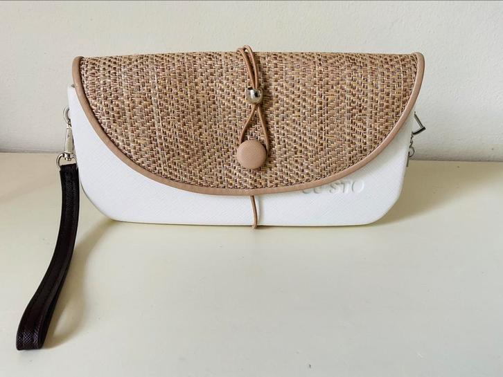 Ju’sto J posh tasje, Sieraden, Tassen en Uiterlijk, Tassen | Damestassen, Zo goed als nieuw, Avondtasje, Zwart, Ophalen of Verzenden