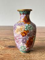 Vaas - Chinese cloisonné - handgemaakt - kleurrijk, Ophalen of Verzenden