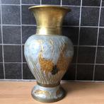 Vaas, cloisonné, koper, paradijsvogel, Chinees, vintage, Antiek en Kunst, Antiek | Vazen, Ophalen of Verzenden