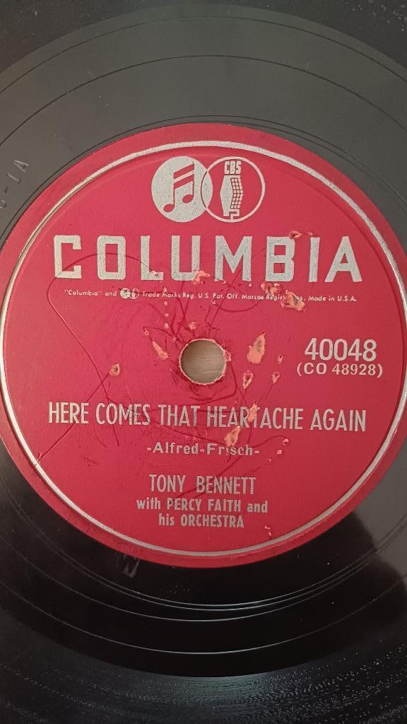 78 toeren:  Jazz: Tony Bennet  (3 platen), Cd's en Dvd's, Vinyl | Jazz en Blues, Gebruikt, Jazz, 1940 tot 1960, 10 inch, Ophalen of Verzenden