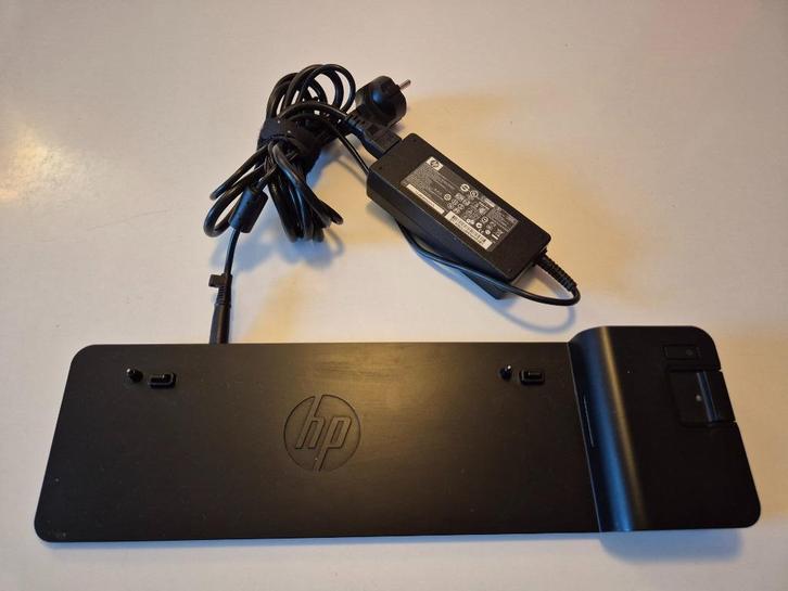 HP UltraSlim Docking Station Zwart met voeding, Computers en Software, Dockingstations, Zo goed als nieuw, Docking station, Ophalen of Verzenden