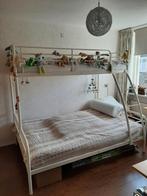 Stapelbed - Driepersoons, Huis en Inrichting, Slaapkamer | Bedden, Ophalen, Wit, Tweepersoons, 140 cm