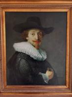 Klassiek portret in olieverf met zware antieke lijst, Ophalen