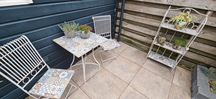Leuke Tuinset met 2 Stoelen, Tuin en Terras, Tuinsets en Loungesets, Gebruikt, Tuinset, Overige materialen, 2 zitplaatsen, Eettafel