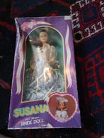 Vintage pop Susanne bruid inc doos.   Barbie merkloze, Gebruikt, Ophalen of Verzenden, Pop