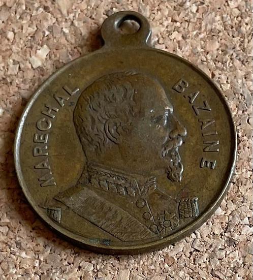 Draag Penning   Marechal Bazaine, Siege de Metz (1870-1871), Postzegels en Munten, Penningen en Medailles, Overige materialen