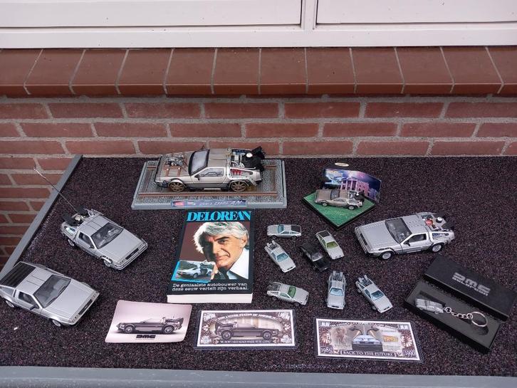 Grote DeLorean DMC-12 verzameling  9 stuks, Hobby en Vrije tijd, Modelauto's | Overige schalen, Zo goed als nieuw, Auto, Ophalen of Verzenden