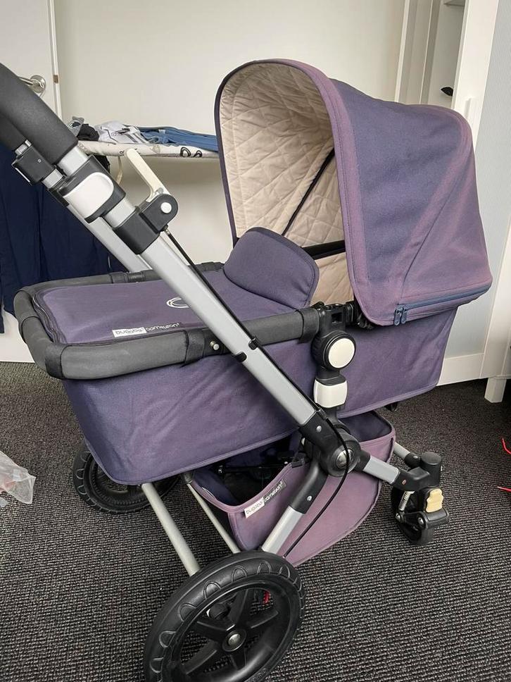 Bugaboo Cameleon 3 blauw, Kinderen en Baby's, Kinderwagens en Combinaties, Gebruikt, Combiwagen, Bugaboo, Met reiswieg, Verstelbare duwstang