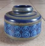 Vintage vaas KMK Viola West-Germany vaasje blauw zand, Gebruikt, Blauw, Aardewerk of Porselein, Ophalen of Verzenden