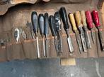 Set van diverse beitels en boren, Doe-het-zelf en Verbouw, Gereedschap | Handgereedschap, Ophalen of Verzenden, Gebruikt