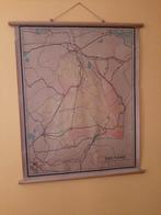 Provincie kaart van Drenthe landkaart schoolplaat, Ophalen of Verzenden, Aardrijkskunde