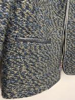 Massimo Dutti donkerblauw groen tweed boucle jasje maat 38, Maat 38/40 (M), Nieuwezijds Voorburgwal 305, 1012RM te Amsterdam, Massimo Dutti