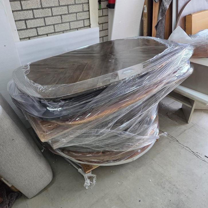 Partij losse tafelbladen in diverse maten/vormen, Antiek en Kunst, Antiek | Meubels | Tafels, Ophalen