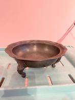 Vintage fruitschaal tin, drie pootjes, Antiek en Kunst, Antiek | Tin, Ophalen of Verzenden