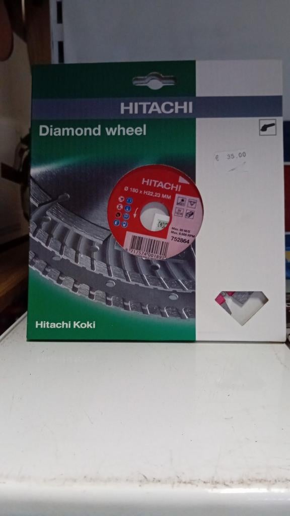 Nieuwe Hitachi Diamantschijf 180mm, Info@hitachi-koki.com, Nieuw, Minato, Tokyo, Japan, Hitachi Koki
