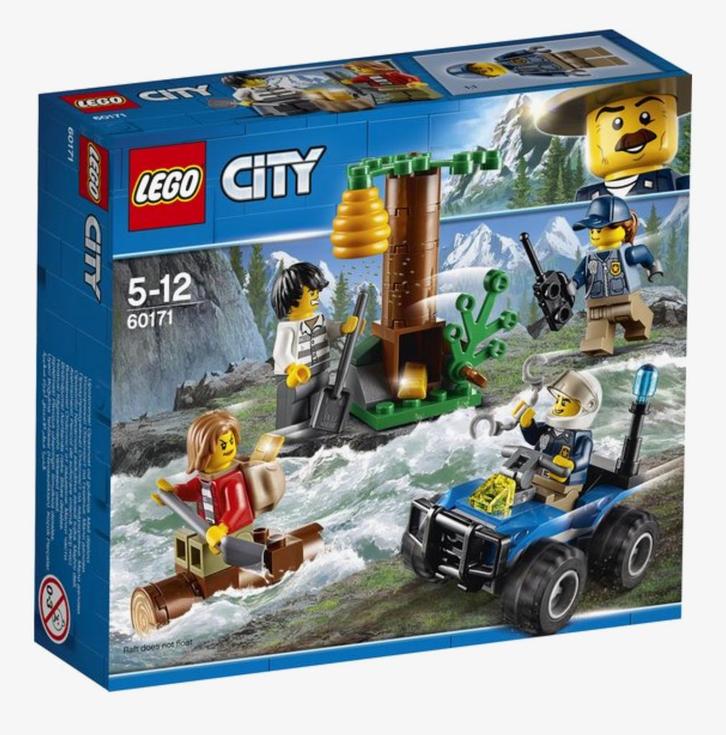 Lego City 60171 Berg Politie Achtervolging, Kinderen en Baby's, Speelgoed | Duplo en Lego, Gebruikt, Lego, Complete set, Ophalen of Verzenden
