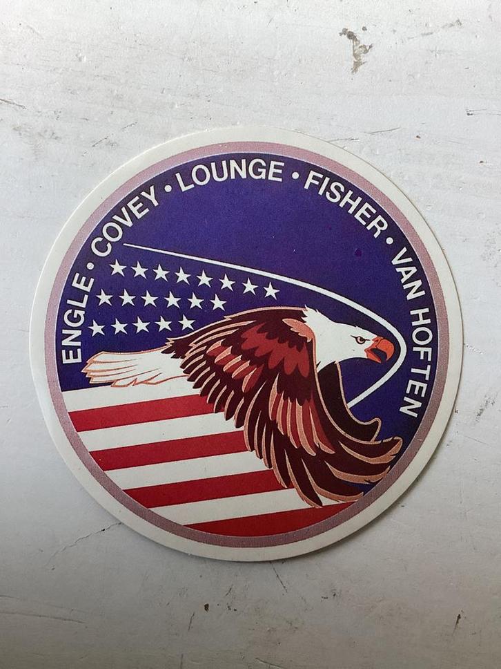 Sticker Space Shuttle NASA, Verzamelen, Stickers, Zo goed als nieuw, Verzenden