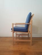 Vintage Borge Mogensen 3233 fauteuil in gezeept eiken, Huis en Inrichting, Fauteuils, Ophalen, Hout, Gebruikt, 75 tot 100 cm