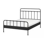 IKEA STJARNO Bed 160x200, Ophalen, Zwart, Tweepersoons, Zo goed als nieuw