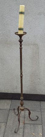 Om 1900 GROTE 124 CM. Brons Bronzen Kandelaar Kerk Klooster, Antiek en Kunst, Ophalen