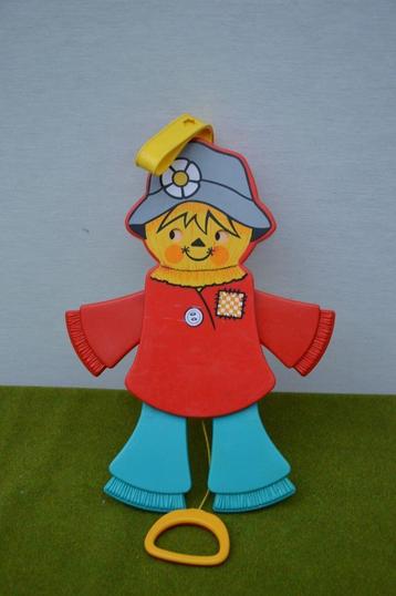 Vintage Fisher Price Jumping Jack trekpop/ vogelverschrikker beschikbaar voor biedingen