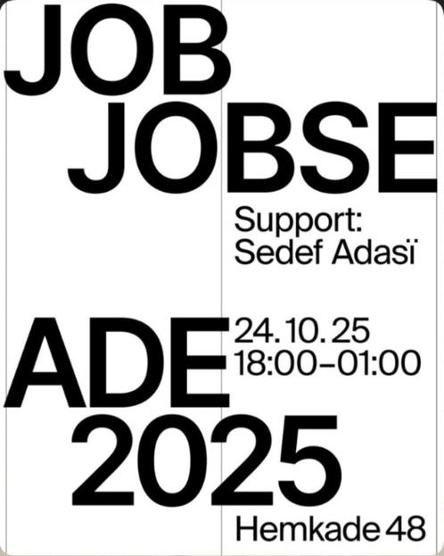 Job Jobse ADE - 3 tickets, Tickets en Kaartjes, Evenementen en Festivals, Eén persoon