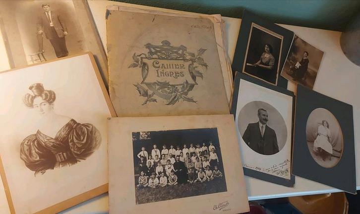 Prachtige collectie Franse foto's, oude schetsen, prenten, Verzamelen, Foto's en Prenten, Zo goed als nieuw, Voor 1940, Ophalen of Verzenden