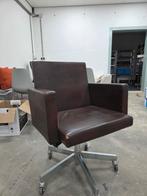 Lensvelt bureau stoel, Ophalen, Gebruikt, Bruin, Metaal