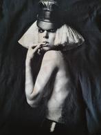 Lady Gaga T Shirt, Zwart, Zo goed als nieuw, Korte mouw, Maat 36 (S)
