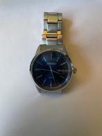 Seiko Solar horloge kleur zilver/blauw, Staal, Polshorloge, Ophalen of Verzenden, Zo goed als nieuw