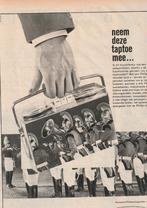 Retro reclame 1962 Philips bandrecorder taptoe muziek, Verzenden, Overige typen