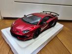 AutoArt Lamborghini Aventador SVJ Metallic Red 1:18, Hobby en Vrije tijd, Modelauto's | 1:18, Verzenden, Nieuw, Auto, Autoart