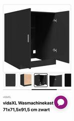 2x vidaXL Wasmachinekast Zwart 71x71,5x91,5 cm, Huis en Inrichting, Kasten | Overige, Ophalen, Nieuw