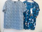 2 Blauwe dames zomerblouses. 1 is nieuw maat 38, Ophalen of Verzenden, Zo goed als nieuw, Maat 38/40 (M)