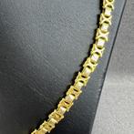 Gouden Ketting | 18k | 28,56g |platte koningsschakel| 388653, Ophalen of Verzenden, Gebruikt, Goud, Goud