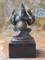 Mooi antiek brons beeldje uit India van Ganesha 11,4 cm.
