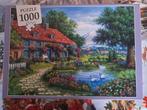 Puzzel cottage 1000 stukjes, Ophalen, 500 t/m 1500 stukjes, Gebruikt, Legpuzzel