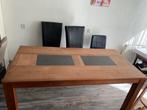 Houten Eettafel - 180x90cm - Hittebestendig, Gebruikt, Vijf personen of meer, 150 tot 200 cm, Rechthoekig