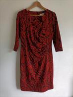 Roestbruin jurkje met zwarte print Angelle Milan M, Angelle Milan, Gedragen, Boven de knie, Rood