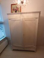 ️ Vintage brocante linnenkast – wit hout, demontabel, Kinderen en Baby's, Kinderkamer | Commodes en Kasten, Ophalen, Gebruikt