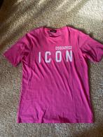 Dsquared2 t shirt roze icon maat 16 (xs/s), Meisje, Ophalen of Verzenden, Dsquared2, Zo goed als nieuw