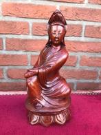 mooi houten beeldje van Kwanyin, Ophalen of Verzenden