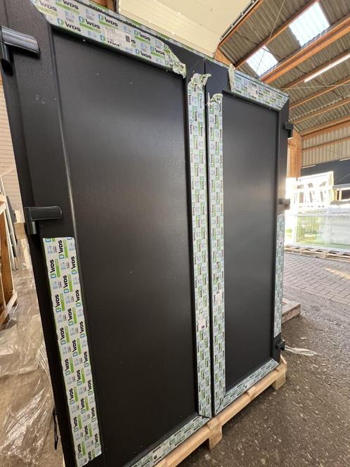 Kunststof Dubbele Openslaande Deuren met Kozijn | VOORRAAD!, Doe-het-zelf en Verbouw, Deuren en Horren, Nieuw, Buitendeur, 200 tot 215 cm