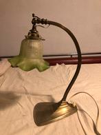 Jugendstil, Bureaulamp ,1900-20, Gebruikt, Ophalen of Verzenden, Glas, Jugendstil