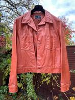 Stoer leren jack van Armani Jeans. Kleur: brique. Maat: 54, Maat 52/54 (L), Armani jeans, Overige kleuren, Ophalen of Verzenden